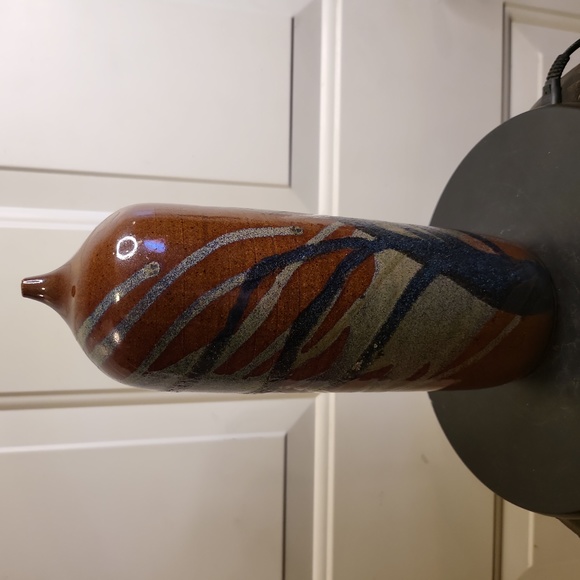 Mid-Century Modern Studio Ceramic Pottery Moon Vase Signed 1964 P Voulkos Style